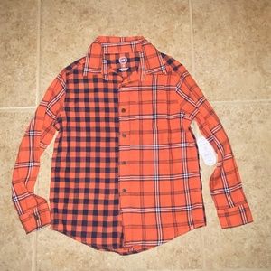 Plaid button up shirt (boys)
